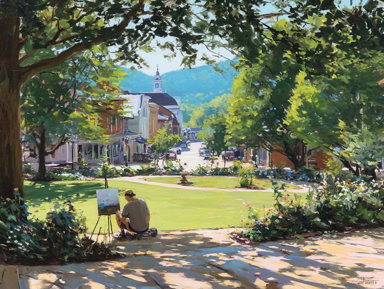 Why is Jonesborough a popular destination for artist retreats?