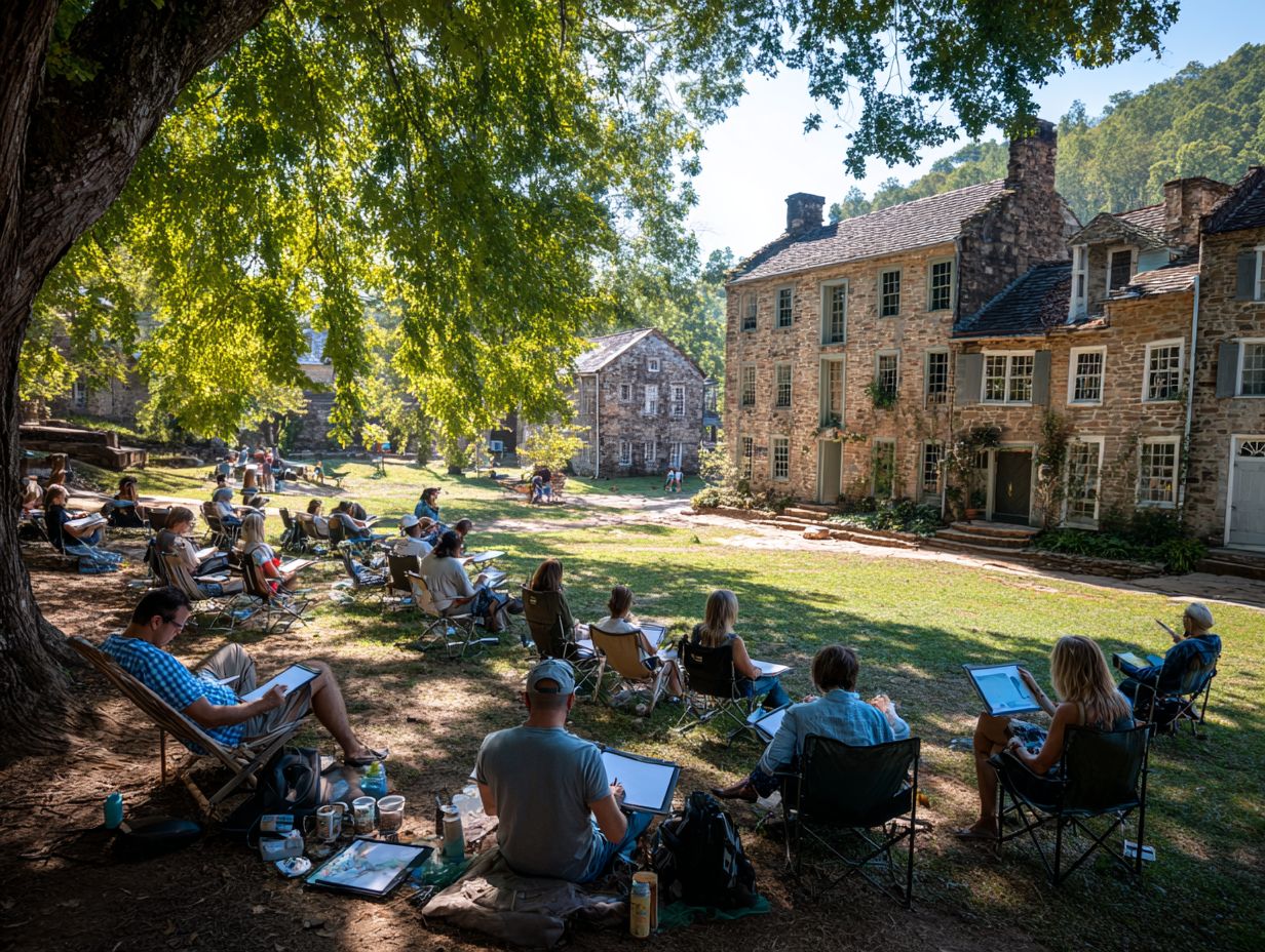 What makes Tennessee's oldest town a good location for a writing workshop?